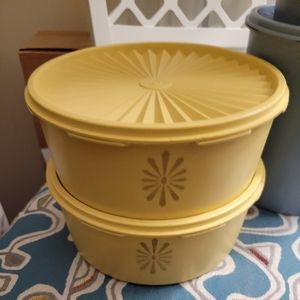 Vintage tupperware storage containers